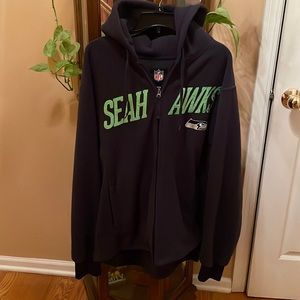 SeaHawks hooded Zip Up Jacket